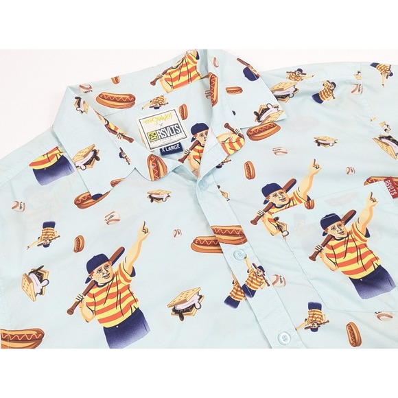 RSVLTS Shirt Sandlot Mens XL Hamilton Ham Porter Classic Movie Stretch - Picture 2 of 7